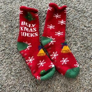 Unknown Brand Adult Unisex Ugly Xmas Socks Christmas Socks Non Slip Bottoms